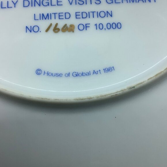 Vtg 1981 Dolly Dingle Visits Germany Collector Plate Grace Drayton Artwork 8.5" - Picture 5 of 9